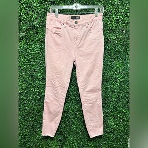 Kut from the Kloth Light Pink Denim Jeans, High Rise, Ankle Skinny, Size 4